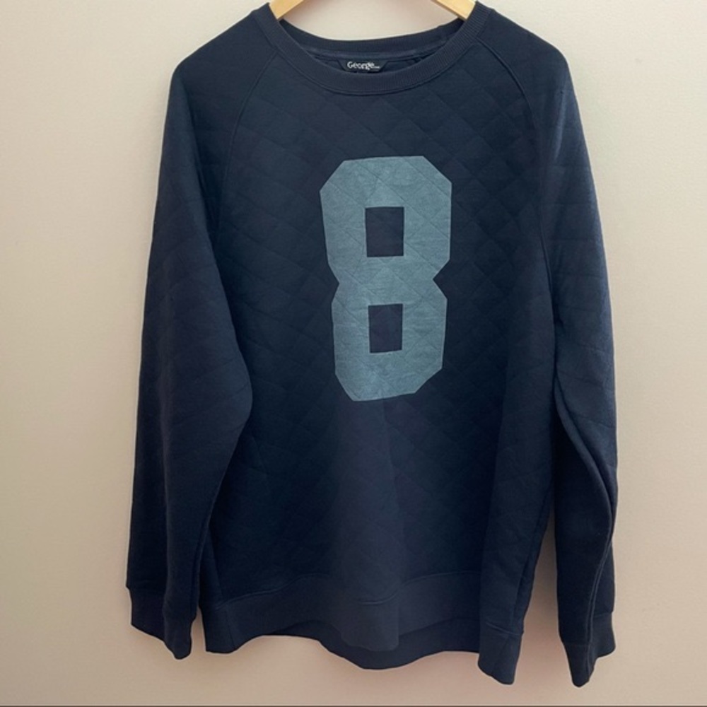 5/$25 Blue 8 Graphic Sweatshirt Size XL NWT